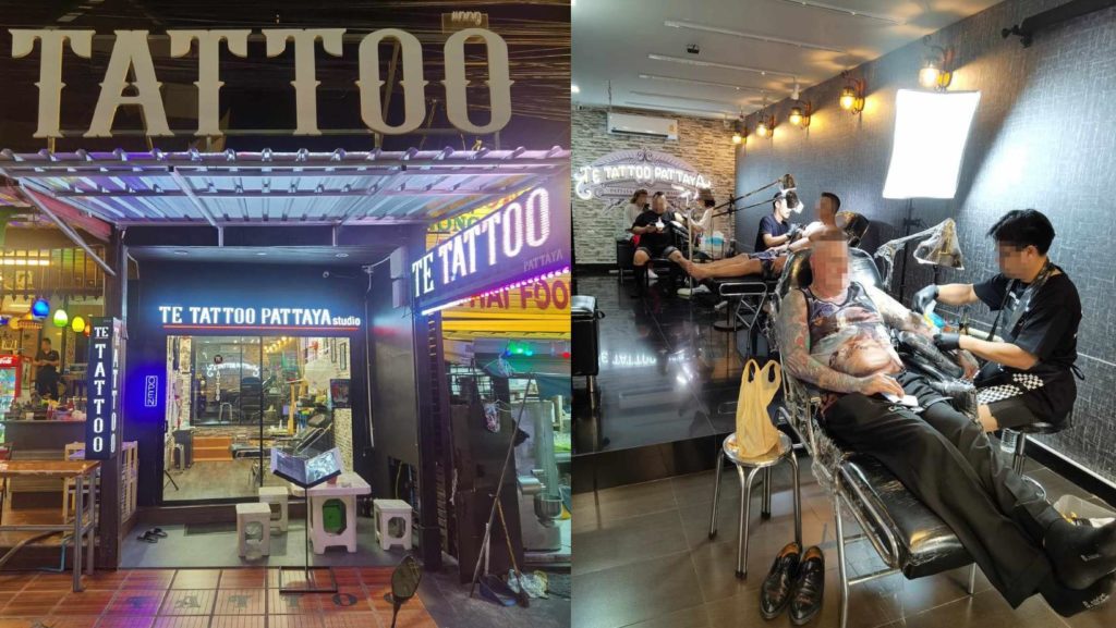 storefront TE Tattoo Pattaya Studio